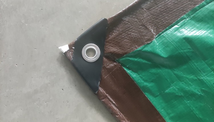 8'x10' 110GSM ruskea vihreä PE-peite suojapeitteeksi 8'x10' 110GSM ruskea vihreä PE-peite suojapeitteeksi