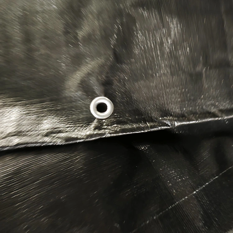 Musta 200 gsm pe -tarpauliini