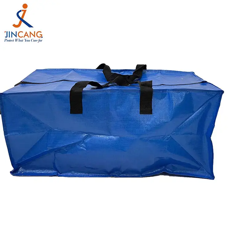 Mukautetut painetut raskaat PP -kudotut liikkuvat laukut Mukautetut painetut raskaat PP -kudotut liikkuvat laukut