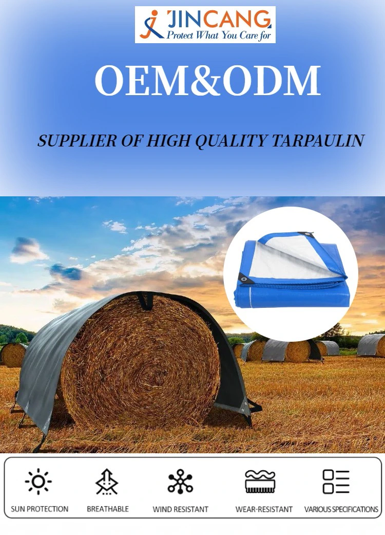 Black Silver 240 Virgin PE Tarpaulin